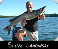 Steve Janowski with 44-inch musky guided by Joe Junion