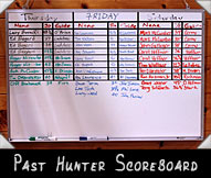 2014 Past Hunter Scoreboard