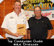 Top Contestant Guide Mike Driessen shown here with WMH Board Member Matt McCumber